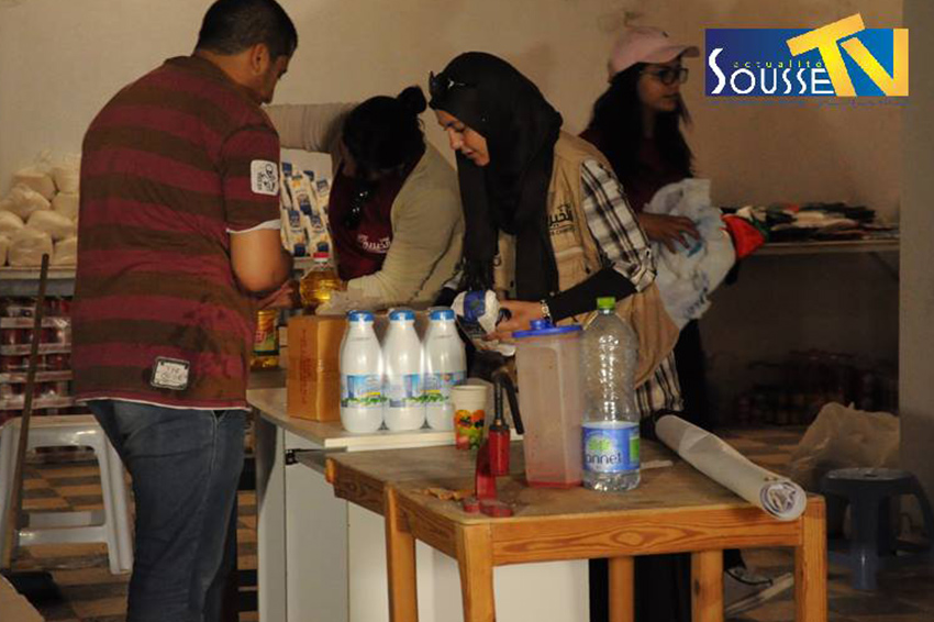 12 جوان 2016: جمعية تونس الخيرية : حملة توزيع اعانات غذائية